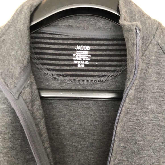 JACOB Open Front Zipper Jacket Size M Color Gray - Picture 4 of 7